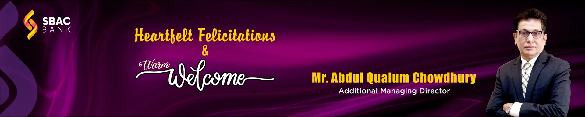 SBAC Mr. Abdul Quaium Chowdhury Joins SBAC Bank as AMD